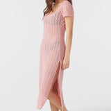 Nina Midi Crochet Lace Cover-Up Dress