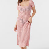 Nina Midi Crochet Lace Cover-Up Dress