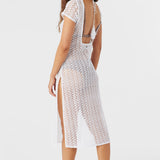 Nina Midi Crochet Lace Cover-Up Dress