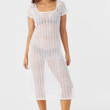 Nina Midi Crochet Lace Cover-Up Dress
