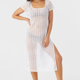 Nina Midi Crochet Lace Cover-Up Dress