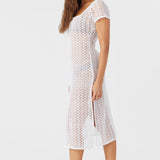 Nina Midi Crochet Lace Cover-Up Dress