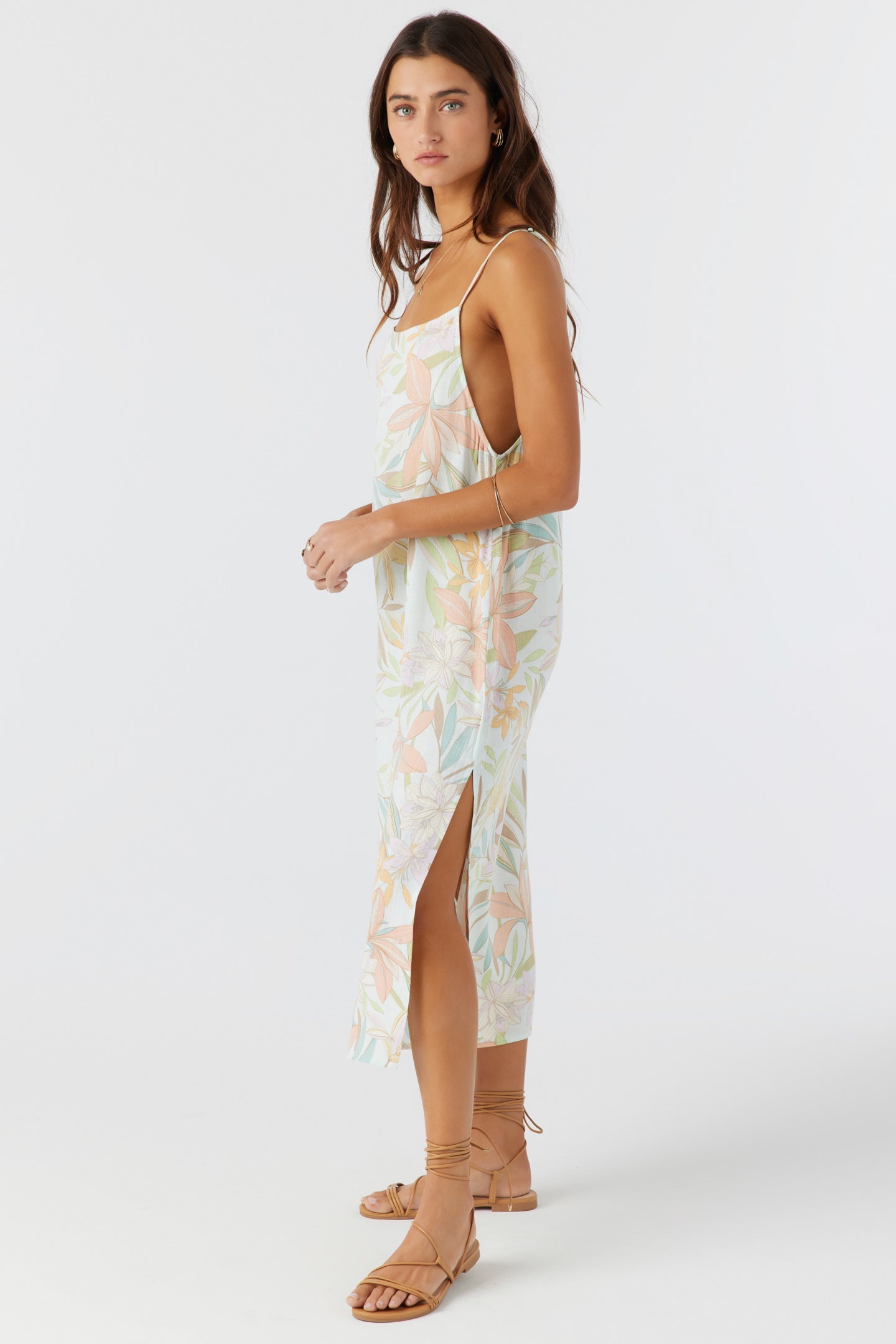 FLYNN DALIA FLORAL MIDI DRESS