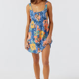 Korie Jadia Floral Button Front Mini Dress