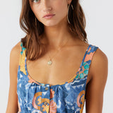 Korie Jadia Floral Button Front Mini Dress