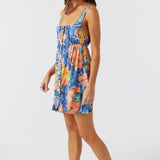 Korie Jadia Floral Button Front Mini Dress