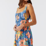 Korie Jadia Floral Button Front Mini Dress