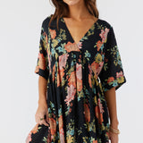 Rosemary Kali Floral Short Sleeve Dress