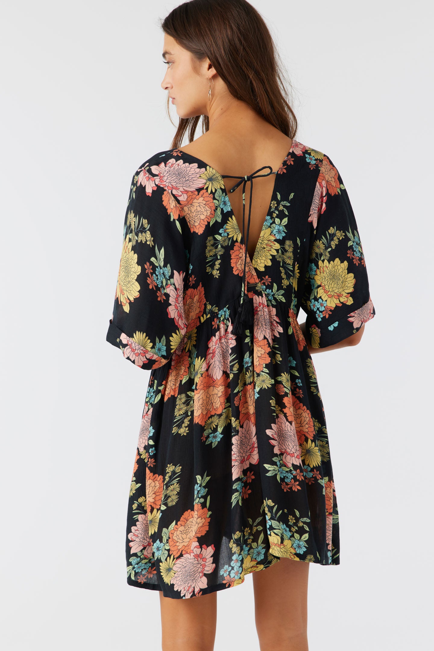 ROSEMARY KALI FLORAL SHORT SLEEVE DRESS