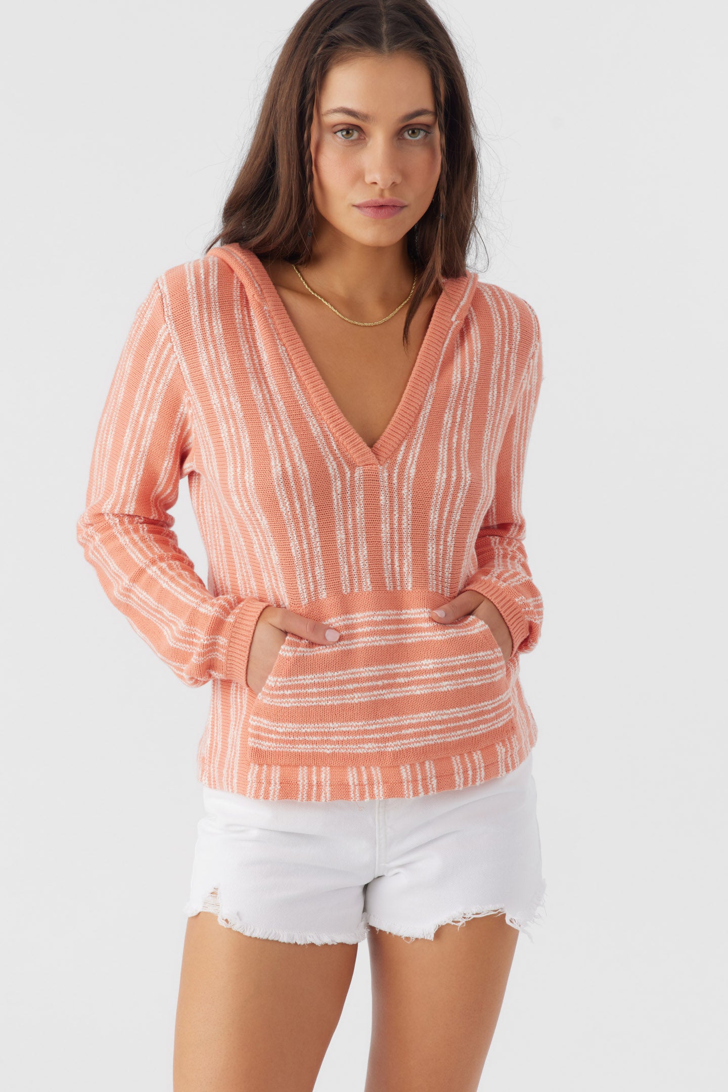 CATAMARAN V-NECK HOODED SWEATER