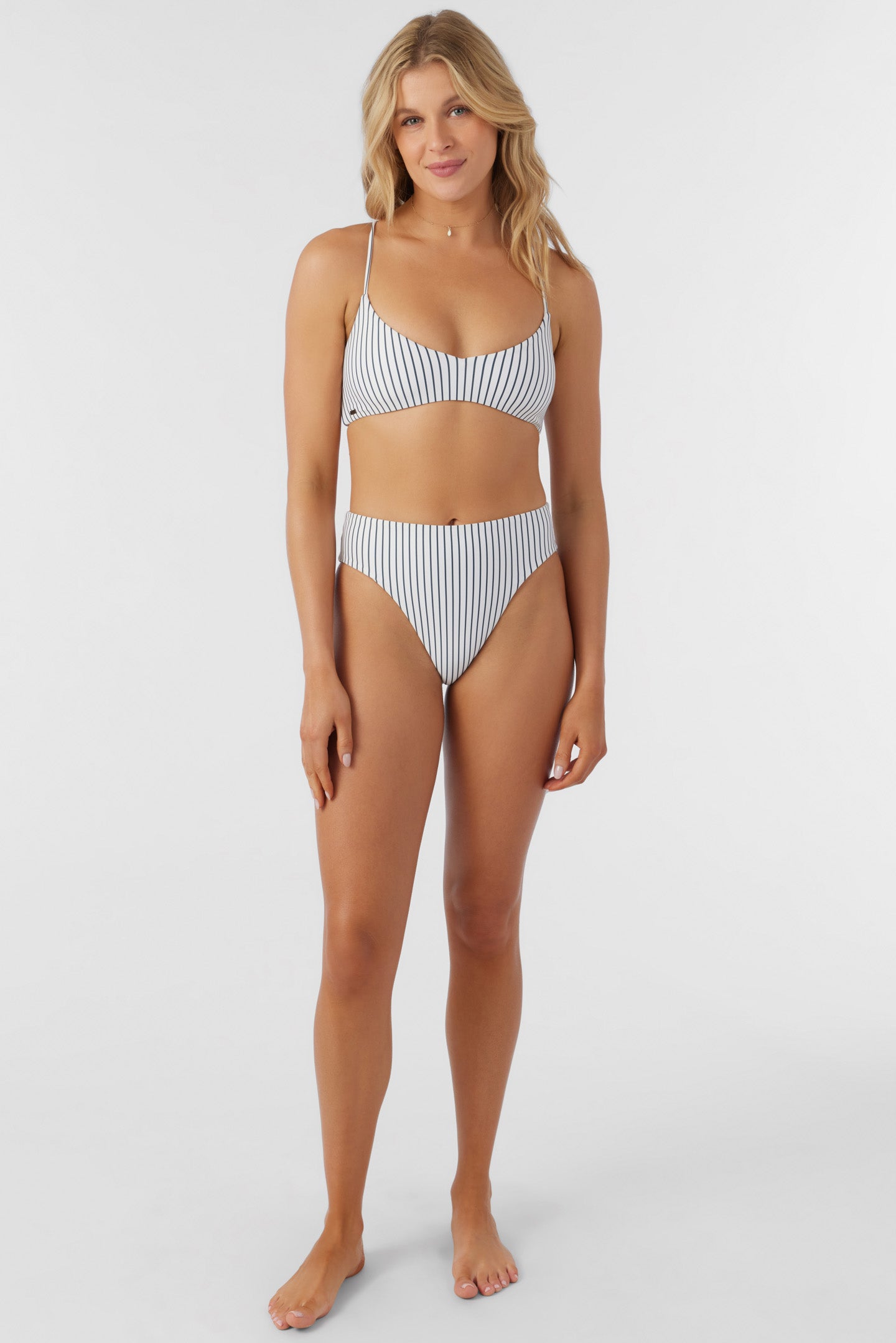 SALTWATER ESSENTIALS STRIPE HUNTINGTON BRALETTE TOP