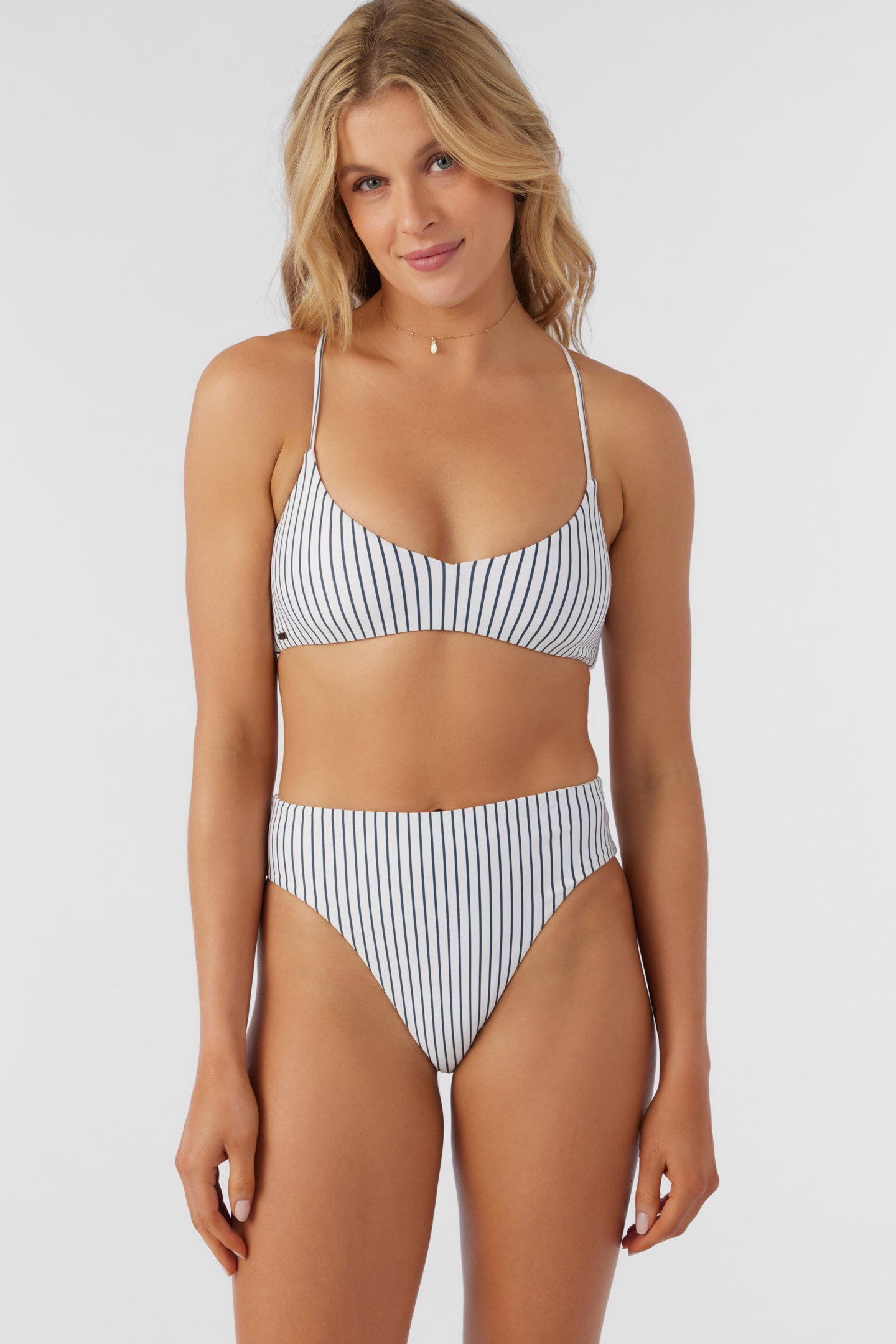 SALTWATER ESSENTIALS STRIPE HUNTINGTON BRALETTE TOP