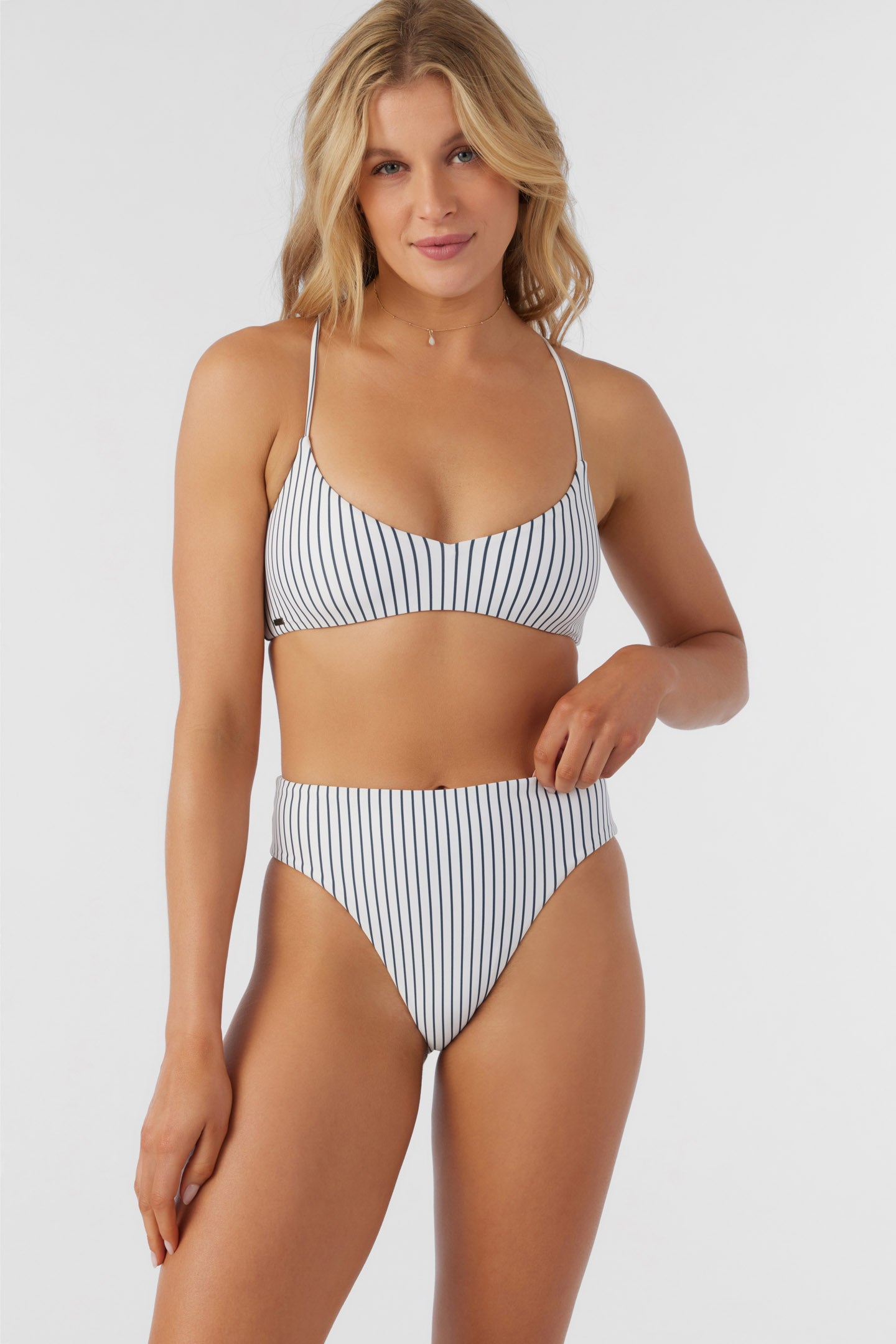 SALTWATER ESSENTIALS STRIPE HUNTINGTON BRALETTE TOP