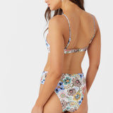 Talitha Floral Long Beach High Waist Cheeky Bottoms