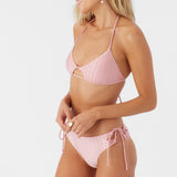 Mizi Metallic Rib Madrid Cutout Bralette Top