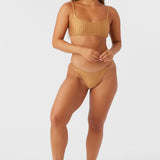 Mizi Metallic Rib Surfside Bralette Top