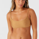 Mizi Metallic Rib Surfside Bralette Top