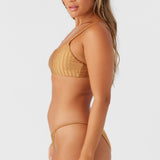 Mizi Metallic Rib Surfside Bralette Top