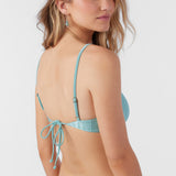 Mizi Metallic Rib Surfside Bralette Top