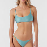 Mizi Metallic Rib Surfside Bralette Top