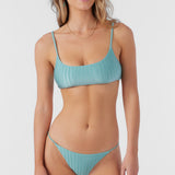 Mizi Metallic Rib Surfside Bralette Top