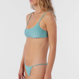 Mizi Metallic Rib Surfside Bralette Top