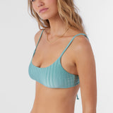 Mizi Metallic Rib Surfside Bralette Top