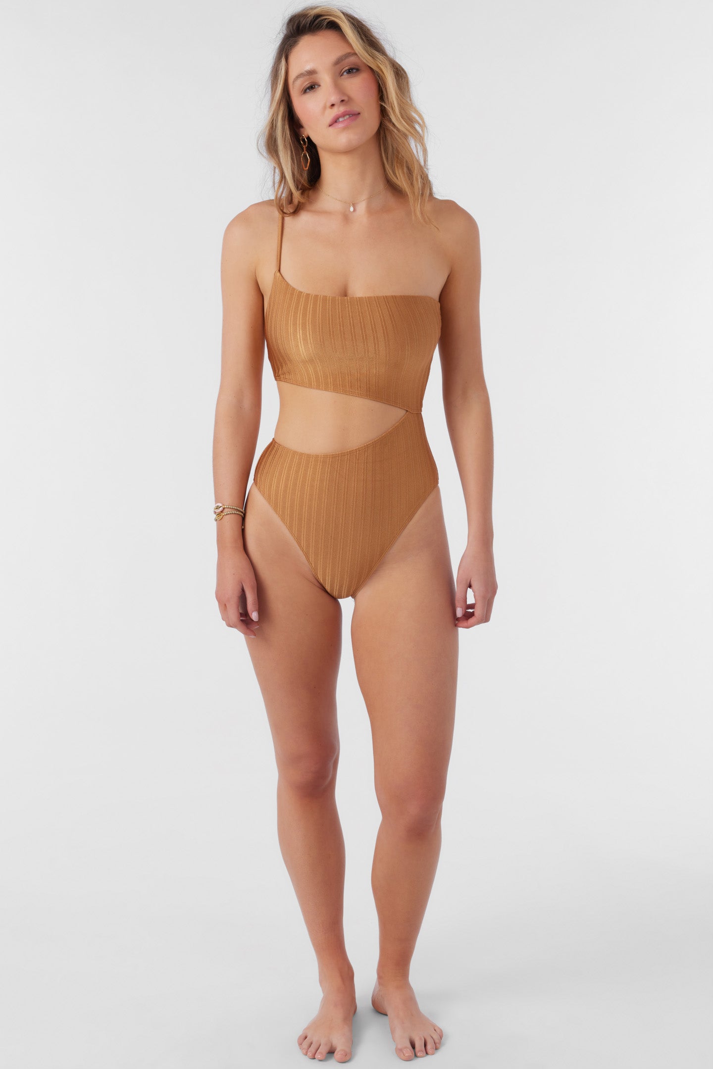 MIZI METALLIC RIB AGADIR ONE-PIECE