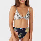 Drea Animal Pismo Tall Tri Bralette Top