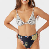 Drea Animal Pismo Tall Tri Bralette Top