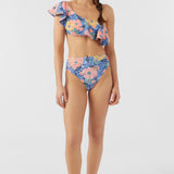 Jadia Floral Long Beach High Waist Cheeky Bottoms