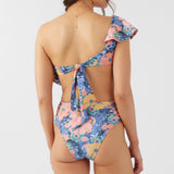 Jadia Floral Long Beach High Waist Cheeky Bottoms