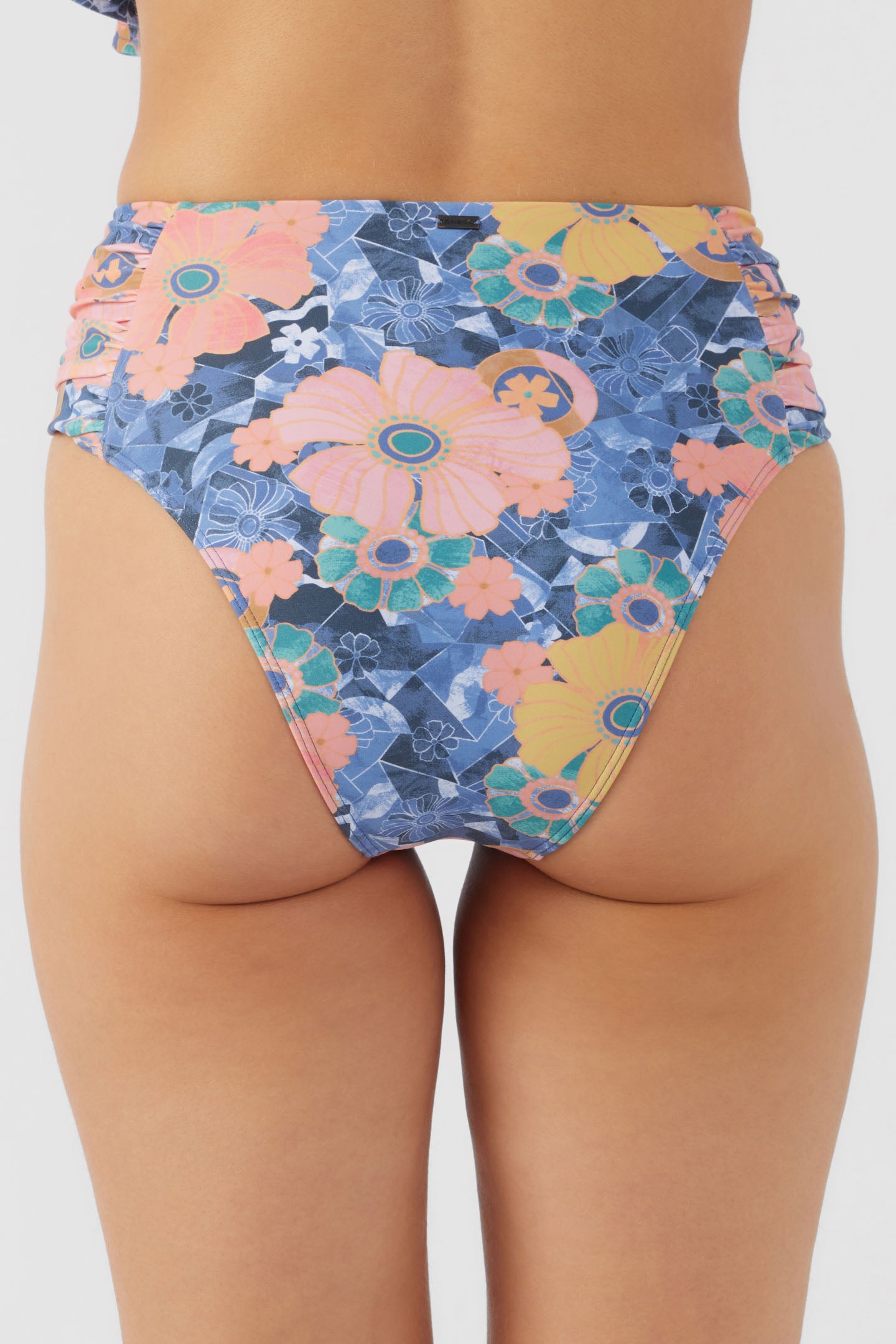 JADIA FLORAL LONG BEACH HIGH WAIST CHEEKY BOTTOMS