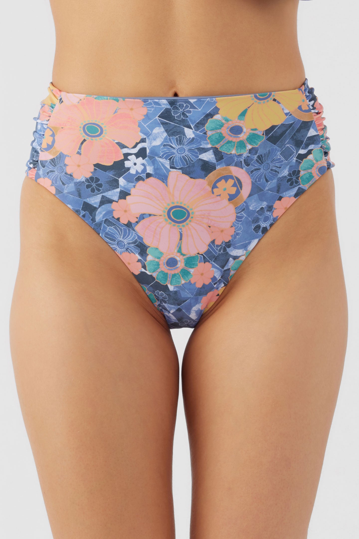 JADIA FLORAL LONG BEACH HIGH WAIST CHEEKY BOTTOMS