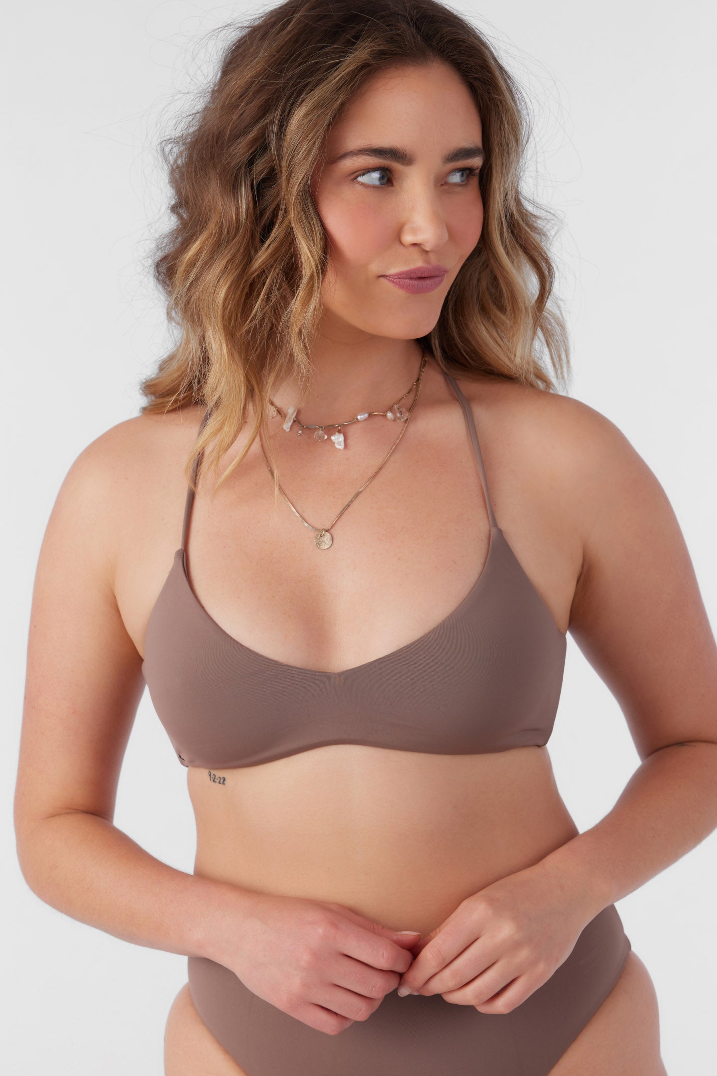 SALTWATER SOLIDS HUNTINGTON BRALETTE TOP