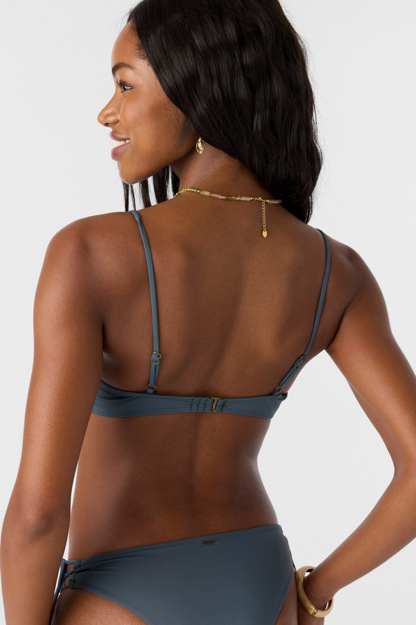 SALTWATER SOLIDS MALIBU TWIST BRALETTE TOP