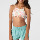 Girl's Saltwater Solids Lane 2" Elastic Boardshorts