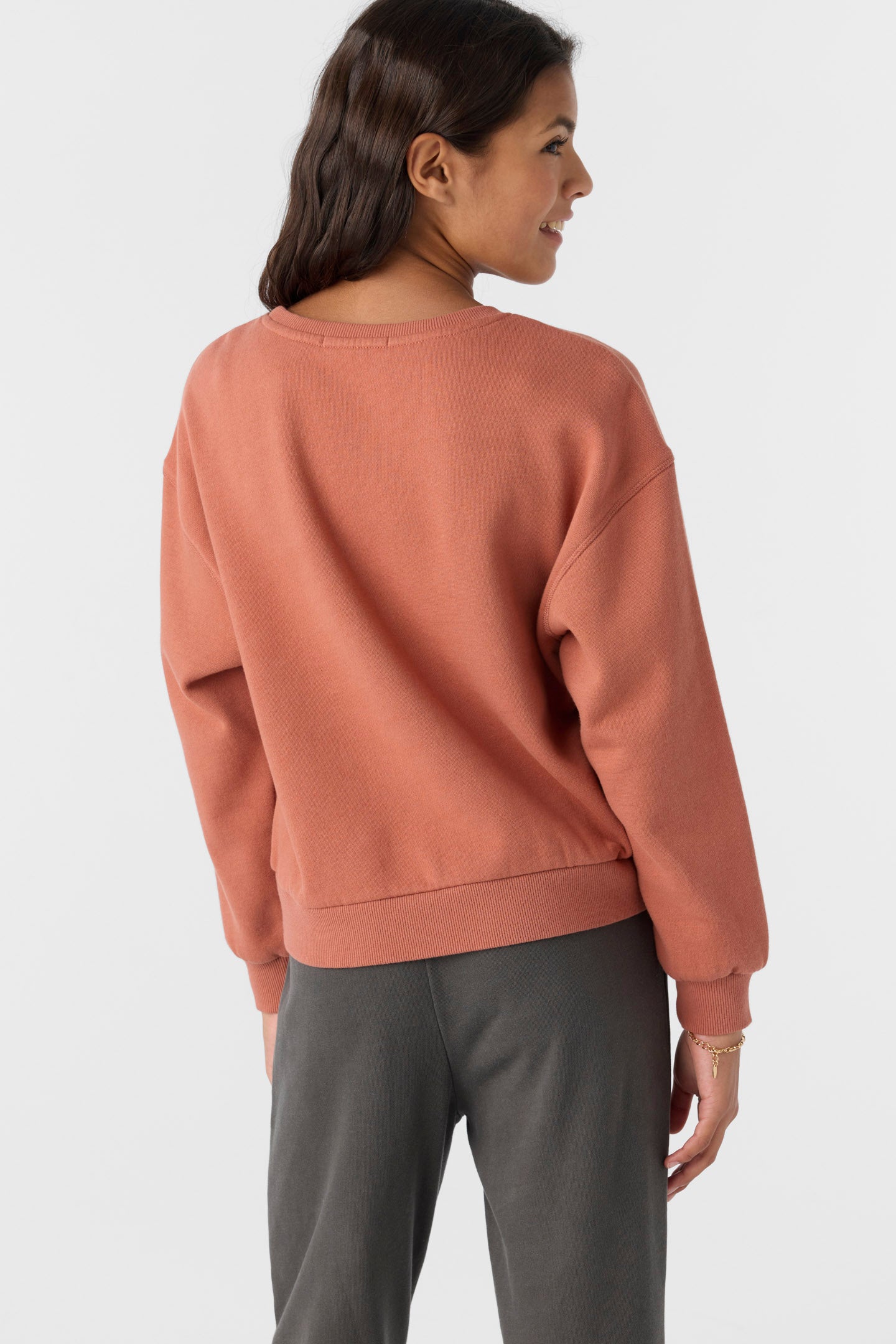 GIRL'S ANA CREW NECK FLEECE