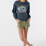 Girl's Ana Crew Neck Fleece Pullover