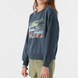 Girl's Ana Crew Neck Fleece Pullover
