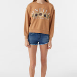 Girl's Ana Crew Neck Fleece Pullover