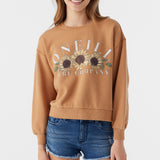 Girl's Ana Crew Neck Fleece Pullover