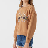 Girl's Ana Crew Neck Fleece Pullover