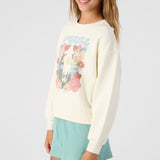Girl's Ana Crew Neck Fleece Pullover