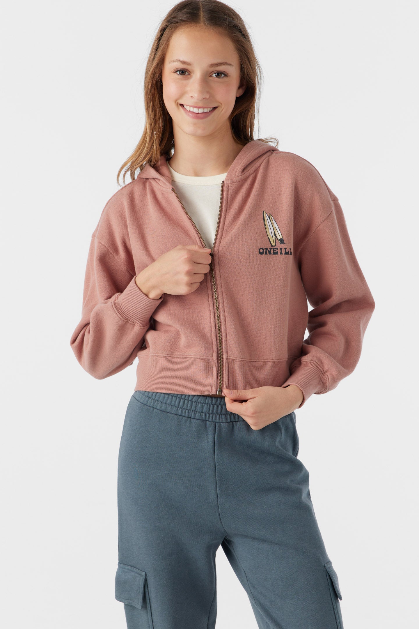 GIRL'S DARCIE ZIP FLEECE JACKET