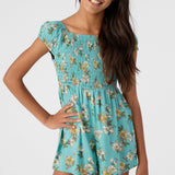 Girl's Loren Woven Romper