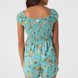 Girl's Loren Woven Romper