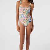 Girl's Talitha Floral Ruffle One-Piece