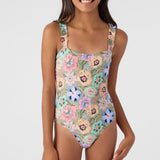 Girl's Talitha Floral Ruffle One-Piece