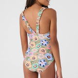 Girl's Talitha Floral Ruffle One-Piece